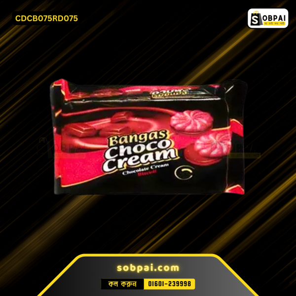 Bangas Choco Cream Biscuit 75 gm pack with chocolate filling