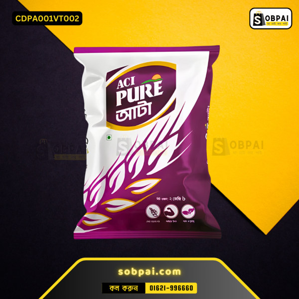 ACI Pure Flour Atta 1 kg pack for healthy meals.