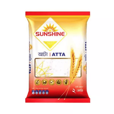 SobPai Sunshine Atta 2kg pack for soft rotis