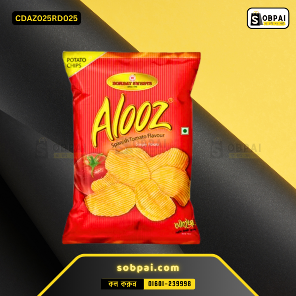 Bombay Sweets Alooz Spanish Tomato Flavor Chips pack.