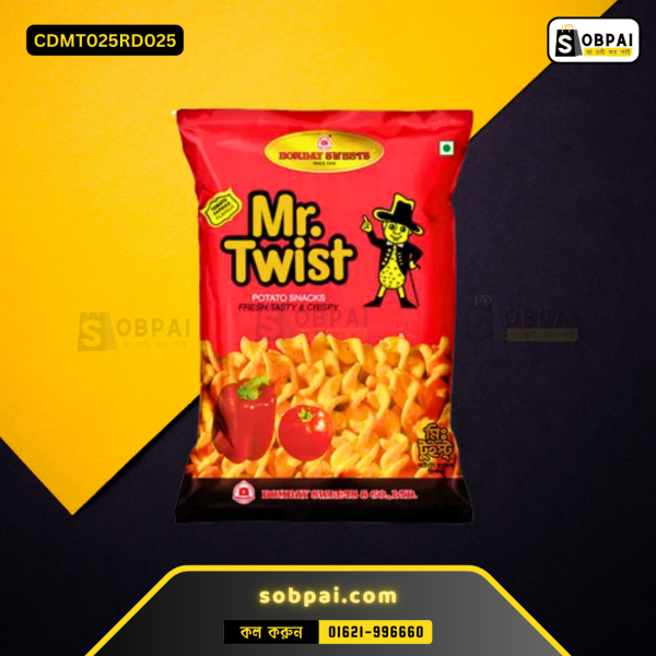 Bombay Sweets Mr. Twist, a crunchy potato chips snack.