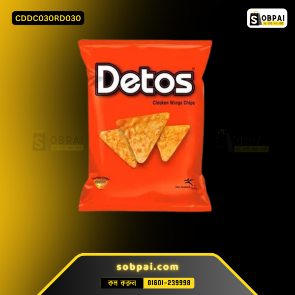 Detos Chicken Wings Chips pack with crispy and crunchy chips.