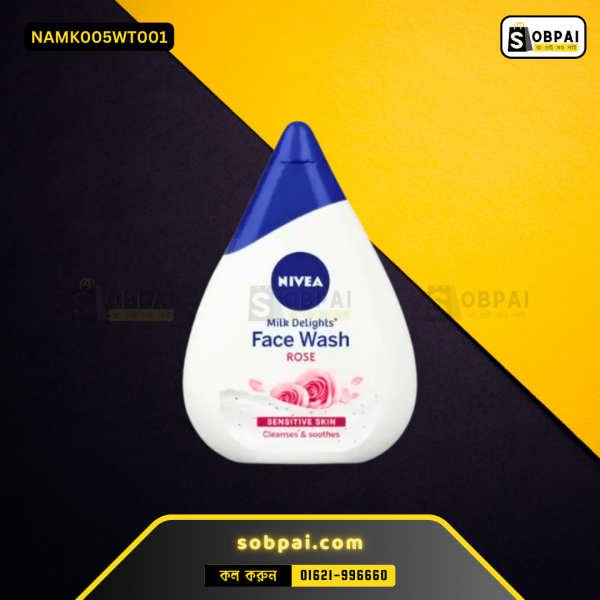 Nivea Face Wash Milk Delights Caring Rosewater