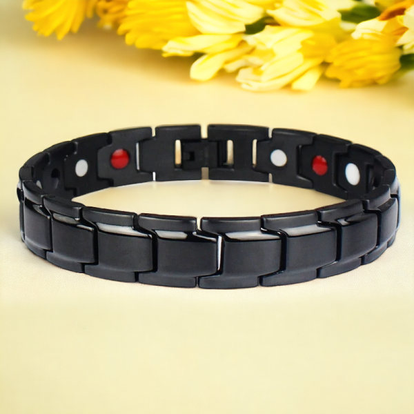 "SobPai Slimming Magnetic Therapy Bracelet in Black