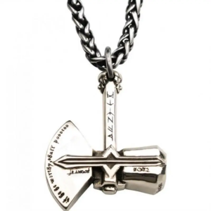 Close-up of SobPai's Punk Rock Men's Pendant Necklace