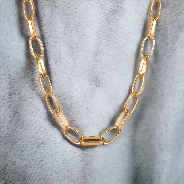 Gold Chunky Choker Necklace for Women by SobPai