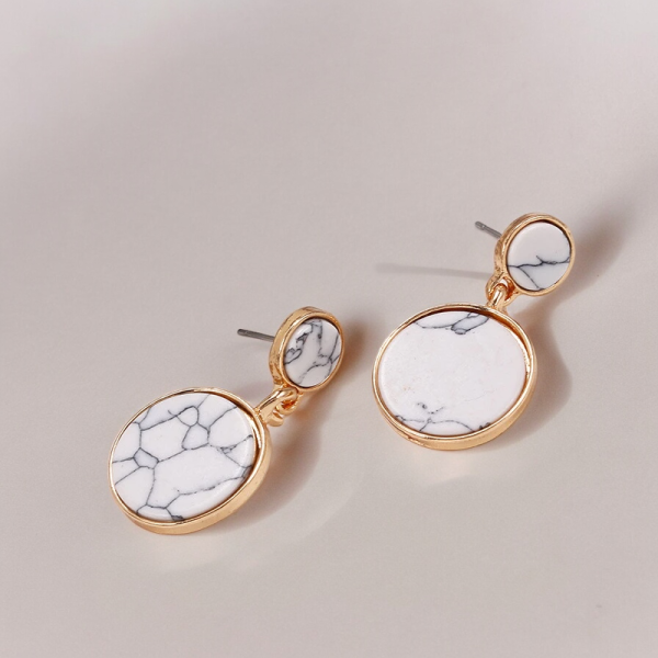 Elegant Daisy and Butterfly Earrings in EK3959 Color by SobPai