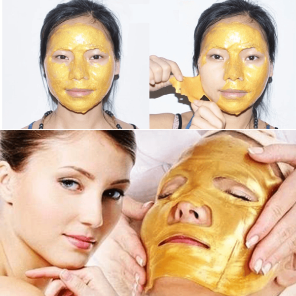 SobPai 24K Gold Powder Gel Collagen Face Mask, Anti Aging