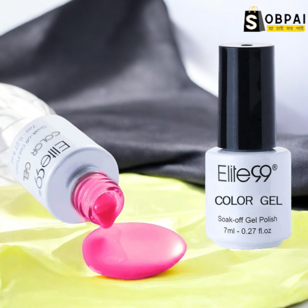 Elite99 Bright Pink Gel Polish 7ml Bottle