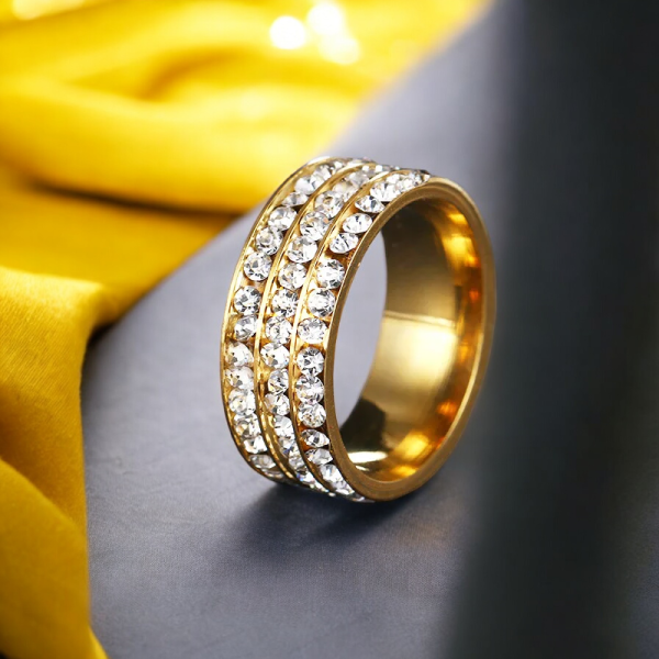 SobPai Engagement Ring in Styled Display