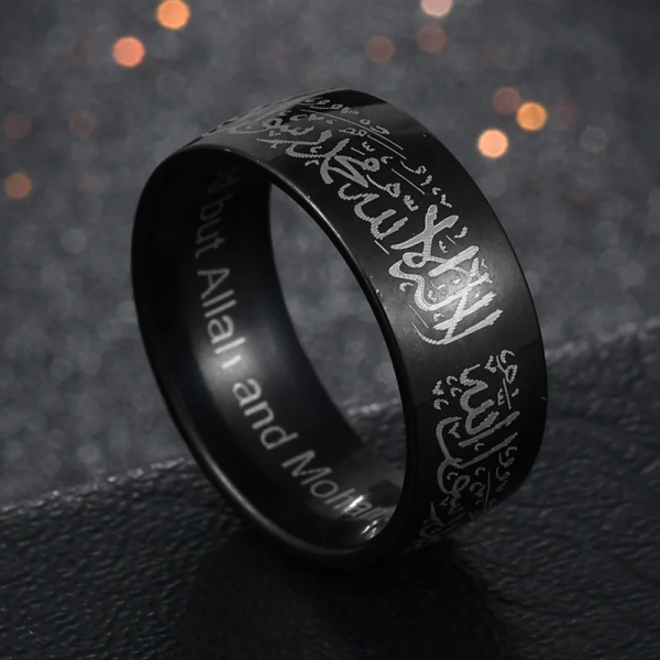 Stylish black SobPai Halal Couple Ring