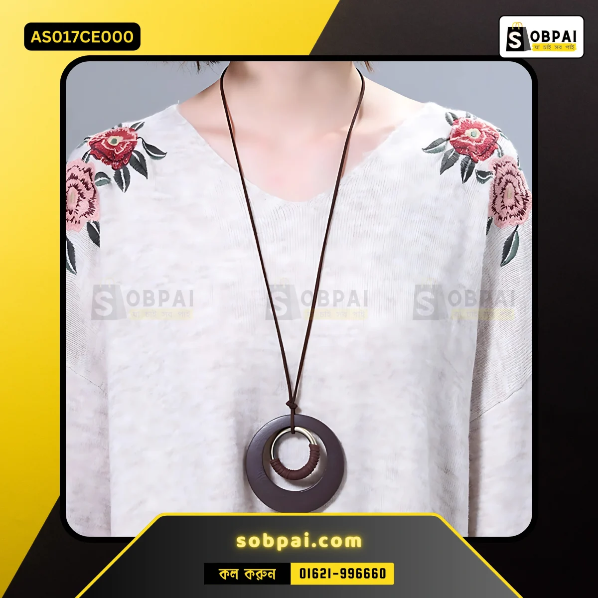 Elegant round pendant necklace for women’s fashion