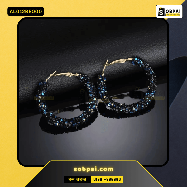 Retro-style hoop earrings crafted for women with exquisite detail.