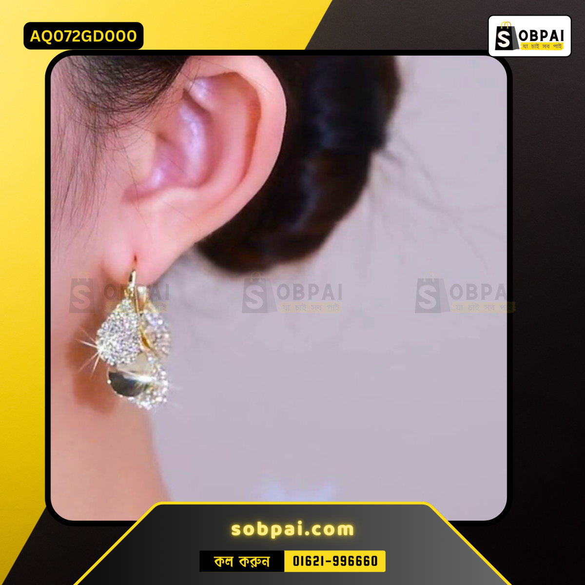 Drop shape zircon earrings ideal for parties and formal occasions.