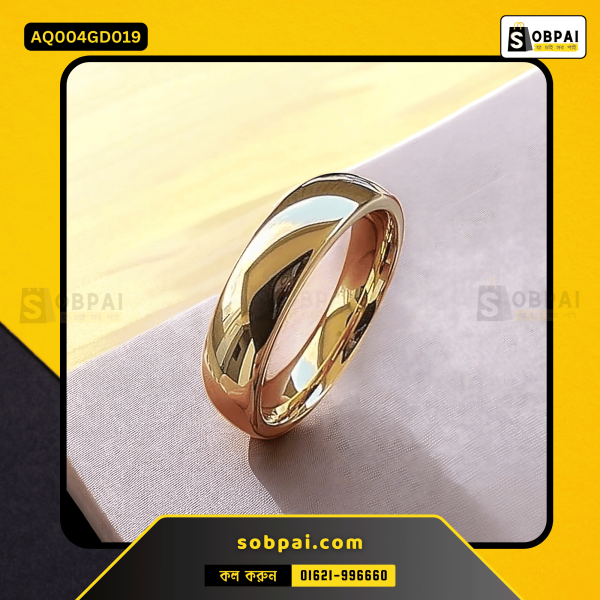 Men's Gold Finger Ring Stylish Design