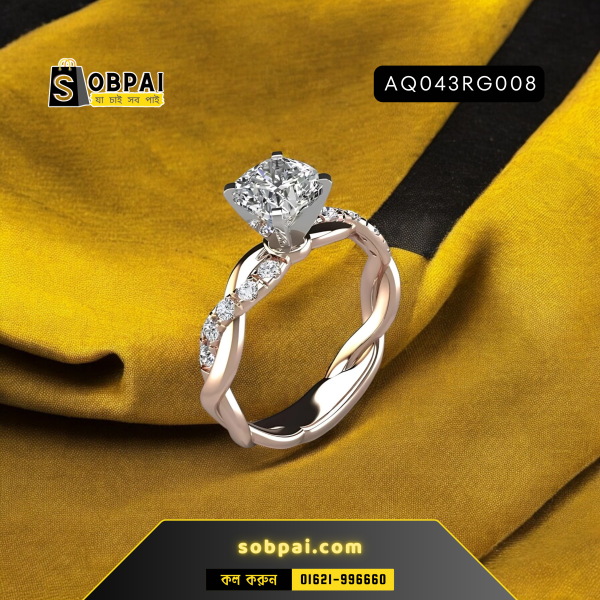 Geometric Delysia King Ring with a prong setting for women’s occasions.