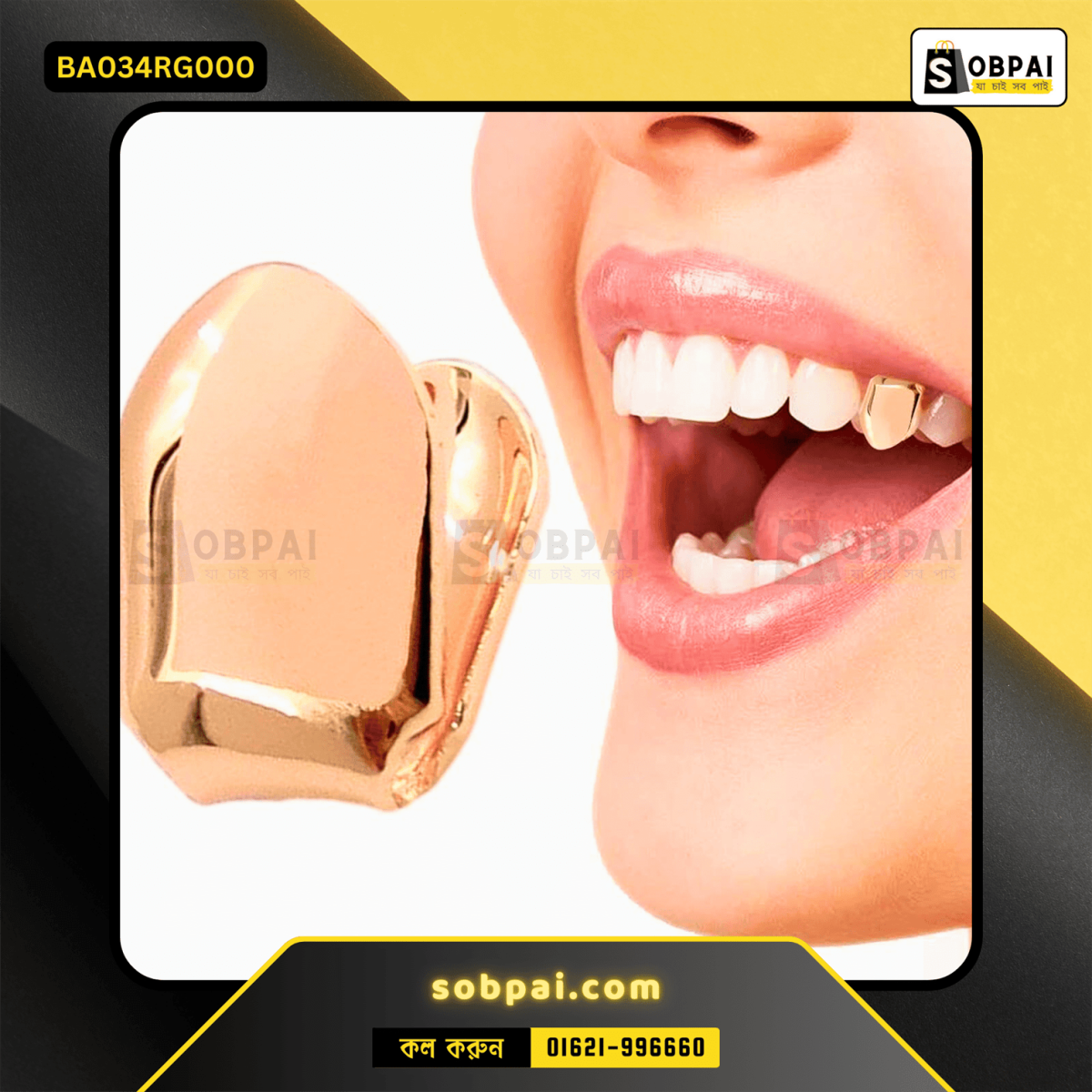 Customizable HipHop Dental Grillz with Mold