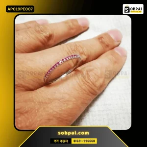 Elegant Stainless Steel Crystal Ring for Women