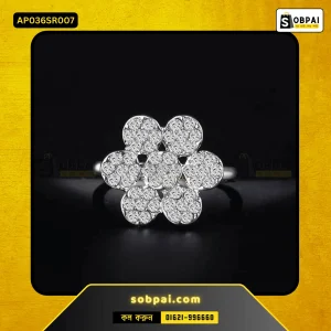 Elegant Plum Blossom Stainless Steel Ring