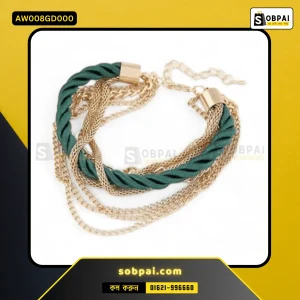 Trendy Multilayer Chain Bracelet for Women - Gold