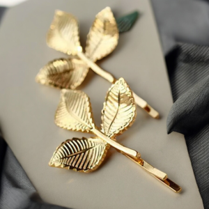 Elegant Olive Branch Leaves Pearl Metal Hair Clip - SobPai | Fashionable Headdress Accessories for Women