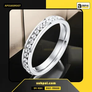 Elegant Stainless Steel CZ Rings for Women