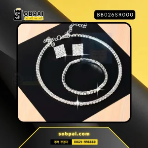 Luxury Wedding Bridal Jewelry Sets for Women Necklace Bracelet ? Australia Crystal Long Earring Set Elastic