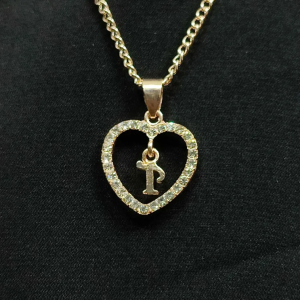 Elegant Letter T Alphabet Pendant with Chain Necklace - Rose Gold Zircon Love Necklace for Women, 43+6cm Link Chain, Mood Tracker, Ideal for Parties
