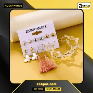 Vintage Geometric Acrylic Earrings for Women - White