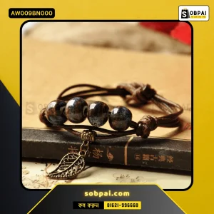 Colorful Ceramic Bead Bracelet for Women - Brown