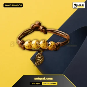 Colorful Ceramic Bead Bracelet for Women - Off White