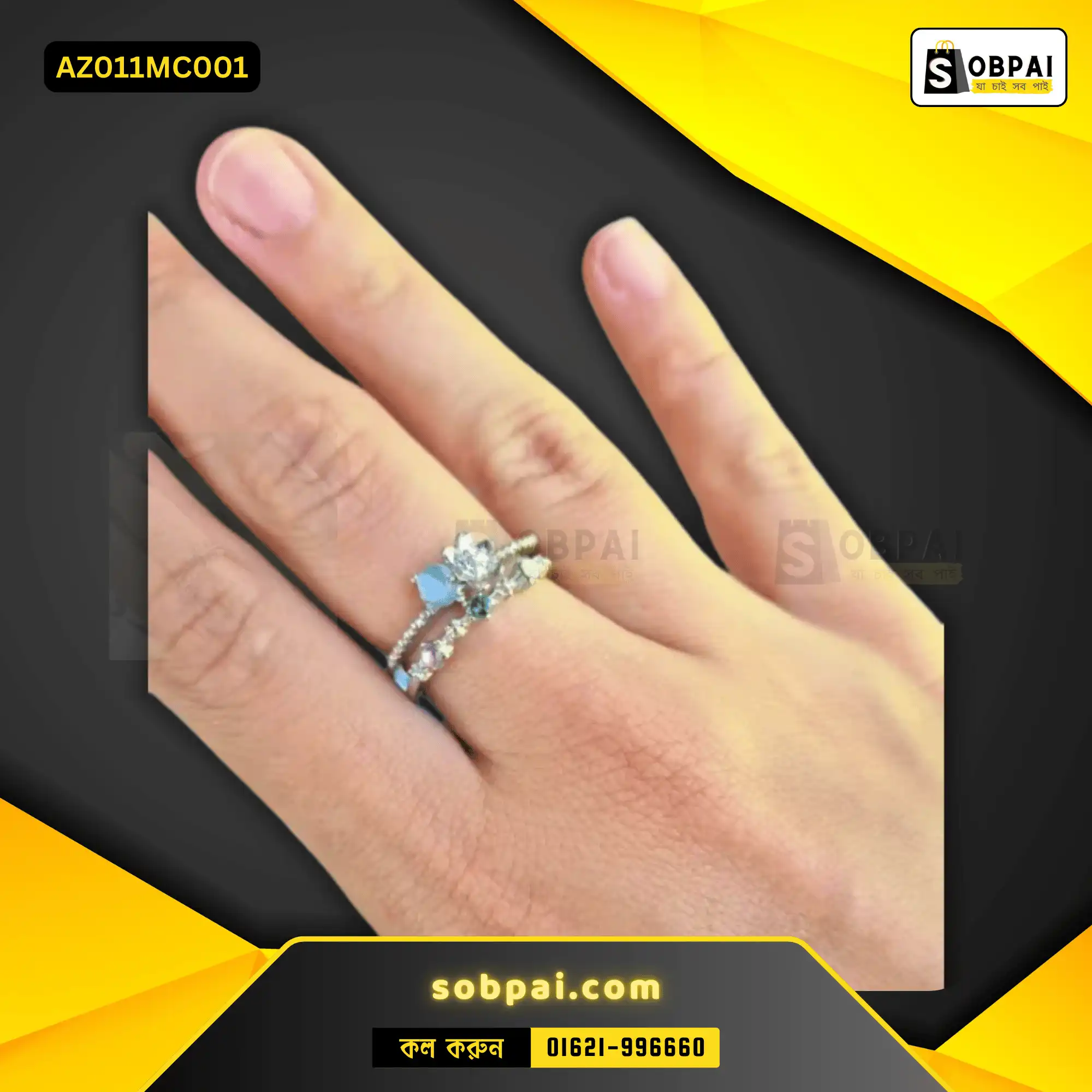 Trendy Multi-Color Opal Ring For Women - Image 3