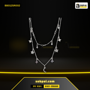 Bohemian Multi-Layer Moon Star Necklace - Silver