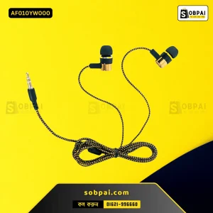 Wired Stereo Headphone with Braided Cable (Yellow)