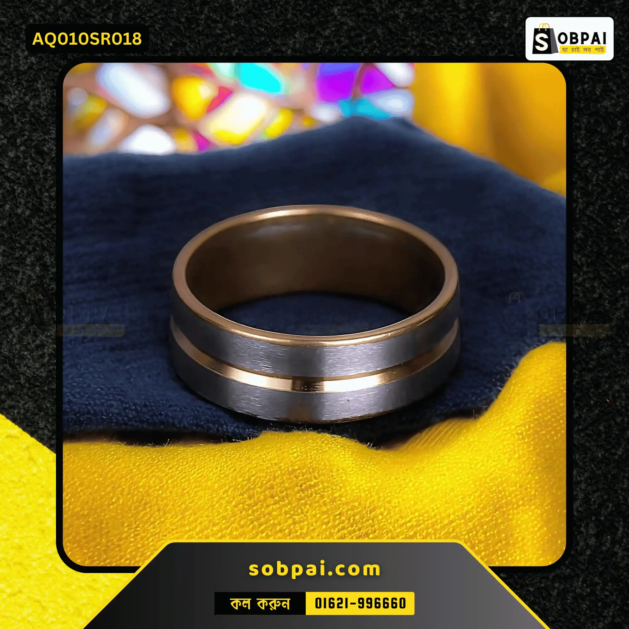 Classic Stainless Steel Finger Ring in BD (Rose Gold -18)