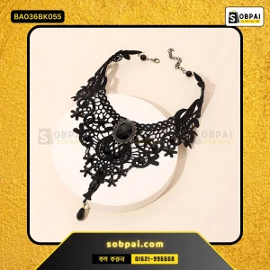 Vintage Black Lace Necklace for Women
