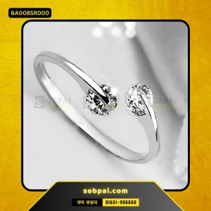 Adjustable Elegant Wedding and Engagement Ring (Silver)