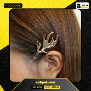 Golden Deer Antler Hair Clip for Women