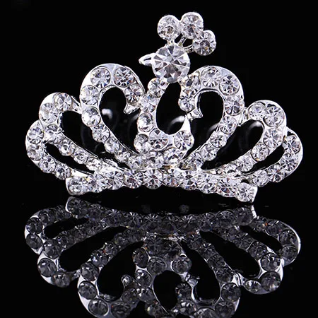 Children's Rhinestone Crystal Tiaras and Crowns for Small Kids Girls - Heart Princess Party Accessories Hair Jewelry Ornaments - Image 3