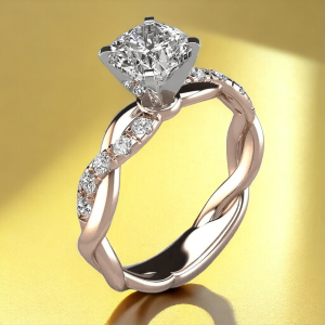 SobPai Elegant Women's Engagement Wedding Ring - Shiny Crystal, Rose Gold & Silver, Sizes 5-11, Trendy Simplicity for Fashion Jewelry Enthusiasts