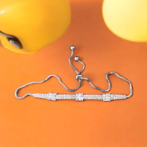 Diamond White Stone ChaIn Bracele