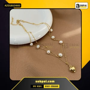 Elegant Gold Double-Layer Pearl Necklace
