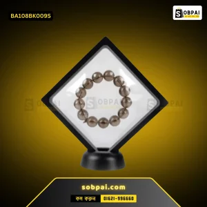 Floating Jewelry Display Case for Gems (9cm Storage Boxes & Bins) - black