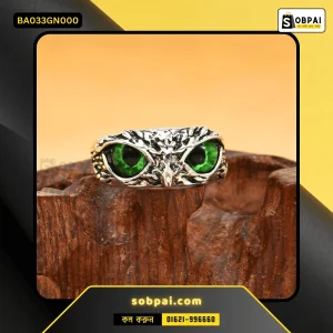 Charming Adjustable Owl Rings for All - Green