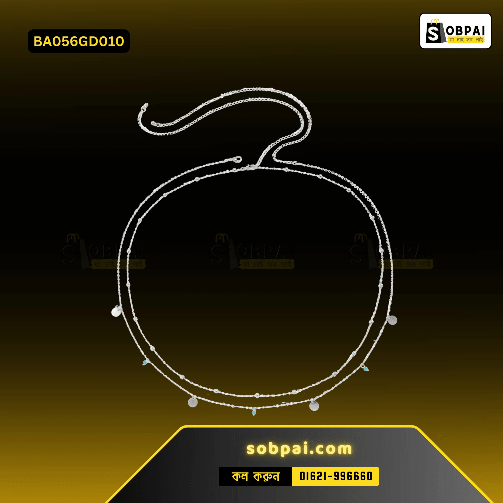 Elegant Crystal Belly Chain for Women (Silver) - Image 2