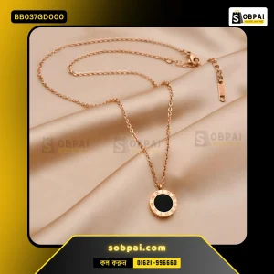 Elegant Roman Numeral Necklace for Women (Gold)