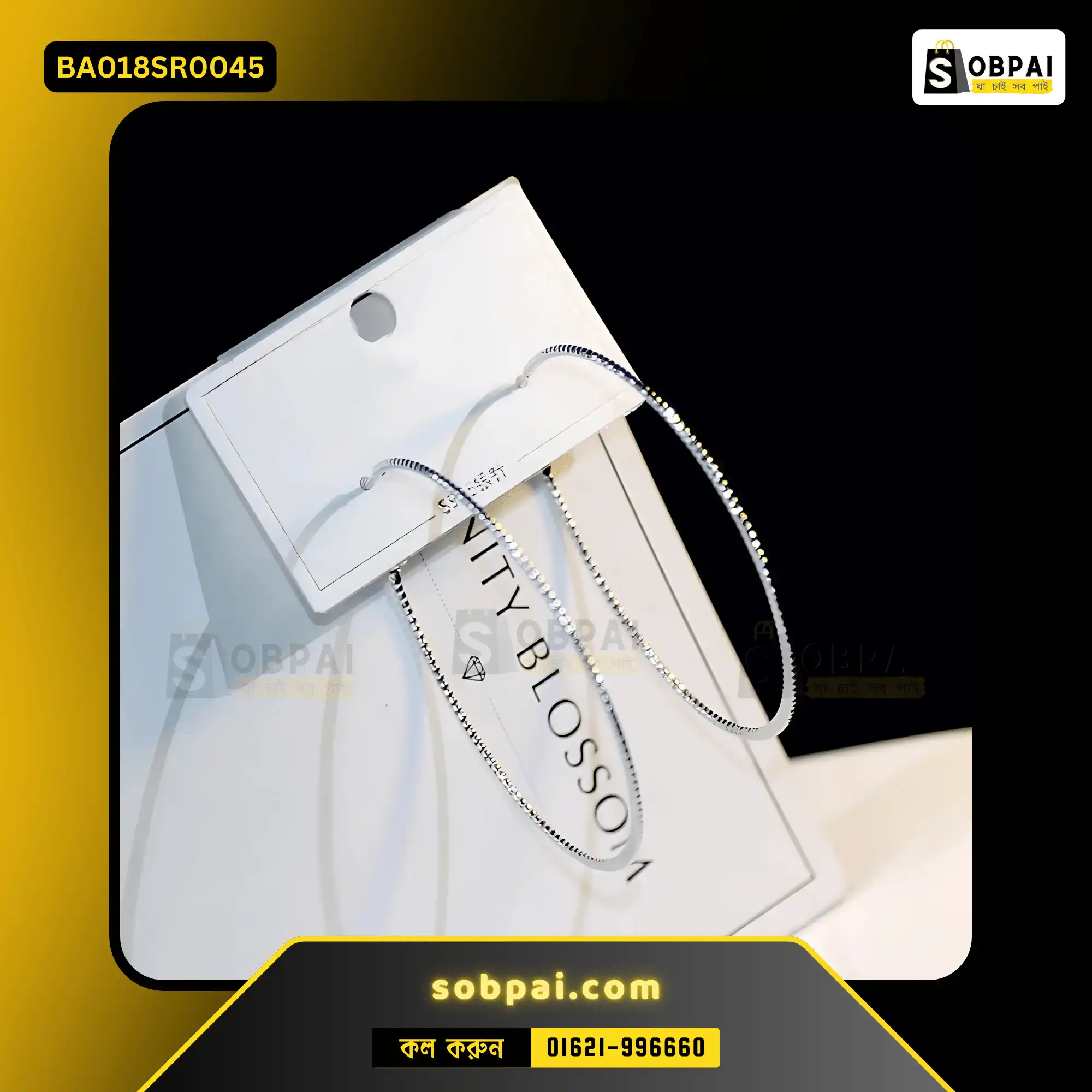 Big Circle Hoop Earrings for Women (Silver) - Image 2