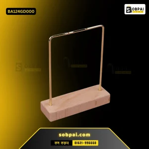 Elegant Wooden Jewelry Organizer Rack (Gold)