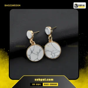 Elegant Korean White Dangle Earrings for Women