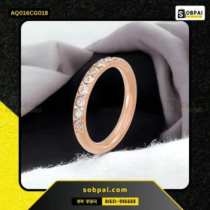Elegant Crystal Finger Ring for Women (Gold - 18)